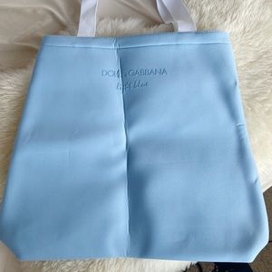 Dolce & Gabbana light blue tote bag